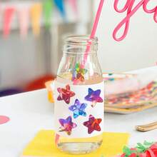 500pcs/Roll Holographic Color Star Stickers, Stationery Stickers, Gift Wrapping Stickers - Multicolor - View 5