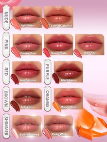 SHEGLAM Silk Slip Lip Oil Balm-High Key Brand Beauty Makeup Face Paint Cosmetic For Women Girls Perfect For Winter Spring Ideal For Y2K Fancy Fashion Suitable For Birthday Valentine'S Day Gift Rave Party Ready Best Color - High Key - View 6