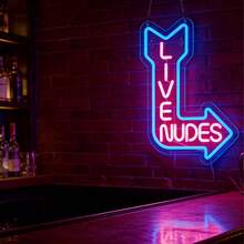 Double Color Neon Arrow Decorative Light - USB Acrylic Sign For Indoor Use, Game Room Ambience, Party Decor, Perfect Gift For Birthdays/Christmas - Multicolor - View 4