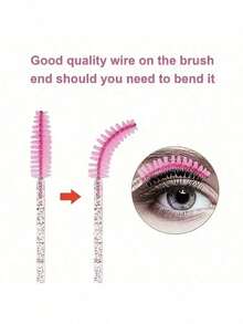 Disposable Makeup Brush Set - 10cm Mascara, Eyeshadow, Eyebrow Brush Kit | 10-200 Pcs For Salon, Practice, Travel - Multicolor - View 7