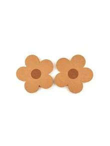 1/2 miếng lót cách nhiệt bằng gỗ, miếng lót nồi thiết kế hoa sáng tạo cho bàn ăn, thích hợp cho Ngày Valentine, Đám cưới, Sinh nhật. - Nhiều màu - Xem 5