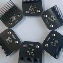 SRGC Oster Series Pet Clipper Blades #3F, #4F, #5F, #7F, #10, #40 - Universal Fit, Black - Black - View 1