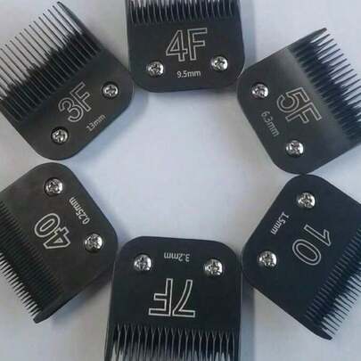 SRGC Oster-Serie Tierschermaschinen Klingen #3F, #4F, #5F, #7F, #10, #40 - Universelle Passform, Schwarz