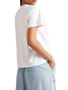 DKNY Women's Classic Fit Quick-Dry Skin-Friendly Casual Outing Gym White D2B4A143-WHT - White - View 2