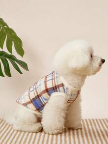 PETSIN 1 Peça Roupa para Cachorro, Gato, Animal de Estimação, Roupa de Gato, Suprimentos para Cachorro, Roupa de Cachorro, Gato Sem Pelo, Boneca de Pano Inglesa Curta, Veludo Ouke, Quente para Outono e Inverno - Azul - Visão 3