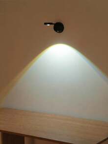 1pc Rechargeable, Wire-Free Indoor Wall Light, Spotlight, Table Lamp, Smart Led Motion Sensor Light, Picture Light Intelligent Human Body Sensor, Automatically Turns Lights On And Off Back-To-School Season Essentials - Black - View 10