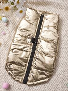 PETSIN Wear Splash Proof Vest And Give Your Beloved Pet A Warm 'little Padded Coat'. Keep The Cold At Bay And Keep Warm. Available In Multiple Colors - Bright gold - View 2