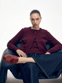 Mnmlis Women Flats Valentine's Day - Burgundy - View 6