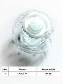 1 pieza Rueda giratoria para hámster con soporte, disco giratorio para hámster, bola de ejercicio de cristal transparente, suministros de juguetes para mascotas pequeñas - Multicolor - Ver 16