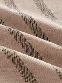 HIMLAND Pantalon décontracté à taille élastique tissée avec poches et imprimé rayé pour hommes