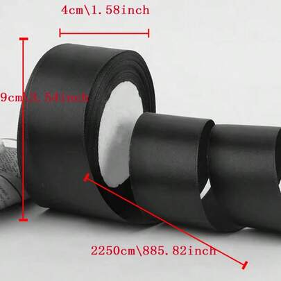 Nơ ruy băng rộng 4cm dùng để cài tóc khi làm bánh và buộc tóc.