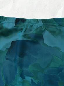 Olithes Women Gradient Printed Casual Skirt Maxi Women Outfit - Mint Green - View 5