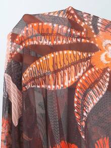 Swim Oasis 2026新款春夏女士两件套印花泳衣和网纱长裙沙滩度假休闲泳装套装 - 彩色 - 查看 8