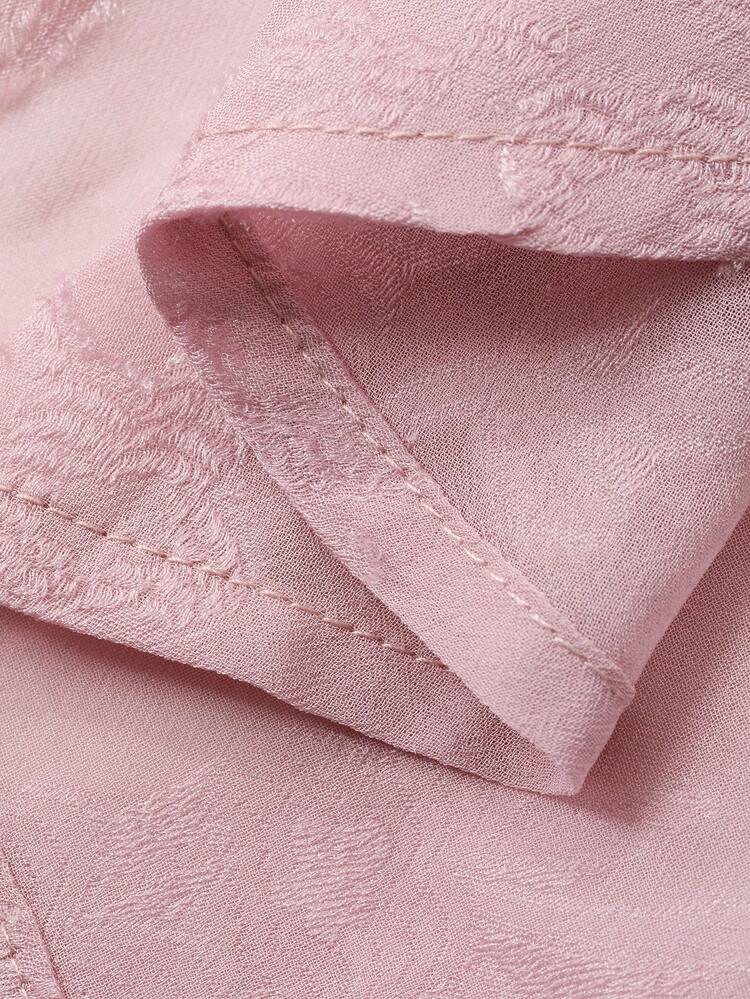 Women's Elegant Commuter Sequin Decor Cutout Blouse