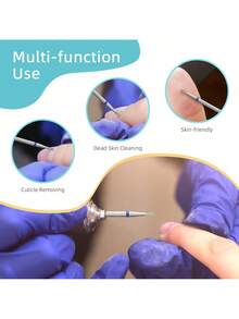 Cuticle Cleaning Drill Bit, Professional Diamond Nail Drill Bit, Used For Cleaning Cuticle Dead Skin And Preparing Nails, Bidirectional Rotation, Nail Salon Supplies - Multicolor - View 4