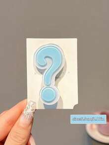 Joivida 1个糖果色趣味问号发夹，创意刘海，展现夏季新款女士发饰，渐变问号发夹，可爱发夹，趣味设计，休闲风格，展现时尚个性，装饰发夹，青春发夹 - 彩色 - 查看 14