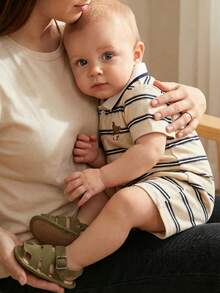 Cozy Pixies A Pair Of Fashionable Hollow Design Baby Bag Head Sandals Casual Outdoor Toddler Shoes - Army Green - View 3