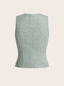 Ellevyn Women's Commuting Office Style Vest And Shorts Set - Multicolor - View 5