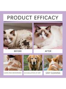 1pc/2pcs/3pcs Pet Waterless Cleaning Mousse, Deodorizing Foam, Perfect For Cats And Dogs' Bodies And Fur. Easy-To-Use, No-Rinse Beauty Foam For Softer, Smoother Fur. - Multicolor - View 12