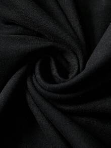 ROMWE MEN Street Life Áo thun nam, thiết kế phong cách đường phố Mỹ, phối màu cam chanh, tay ngắn, thích hợp mặc thường ngày cho mùa xuân/hè. - màu đen - Xem 8