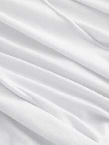 SHEIN MOD 大码杏色高领无袖连衣裙，适合女士穿着，秋季长裙，邮轮度假装，优雅连衣裙，晚礼服，秋季女装，舞会礼服，万圣节礼服，返校节礼服，沙滩装，长款连衣裙，复古连衣裙 - 白色 - 查看 3