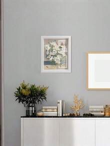 1个3D立体可填充相框 A4/8英寸/10英寸/6英寸 3D相框，深框可填充相框，适用于照片、花束、绘画、纪念品、DIY艺术品、奖章（白色） - 白色 - 查看 5