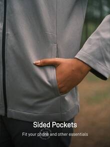 In My Nature 女士休闲多功能户外拉链外套 - 灰色 - 查看 7