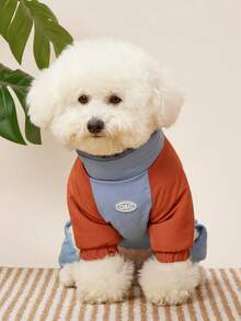 PETSIN 冬季可爱狗狗加厚羽绒服 - 小型犬、泰迪熊款、宠物加厚比熊犬款，春秋季流行保暖服饰，献给四条腿的朋友们 - 藍色 - 查看 4