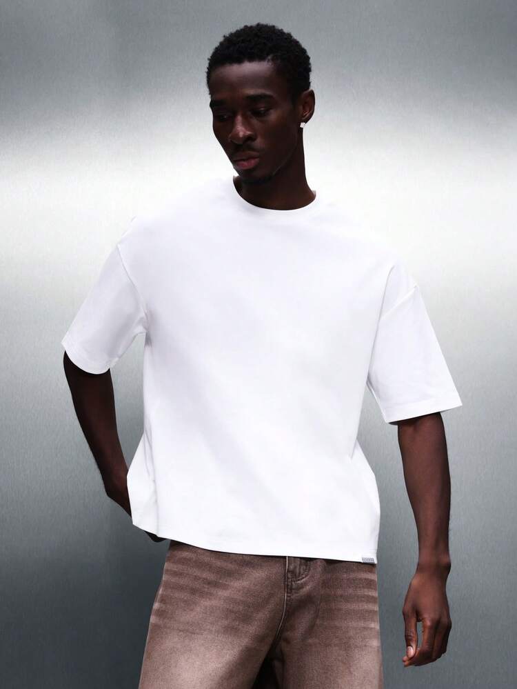 Boxy Fit Tee With Heart Back Print For Valentine's Day