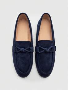 CUCCOO BIZCHIC Women's Casual Versatile Commuting Simple Twist Flats Valentine's Day - Blue - View 2