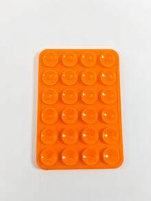 1个手机硅胶吸盘，带24个方形吸盘，双面硅胶吸盘手机支架，适用于手机壳、自拍、视频等多种场景。
