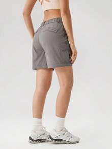 OutZeal Women Outdoor Pants Camping Hiking Water-Resistant Cargo Detachable Pants With Multi Pockets - Grey - View 8