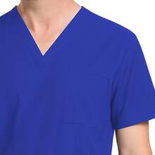 Conjunto Quirúrgico de Dos Piezas Cómodo, Estilo Limpio, Resistente y transpirable, Versátil para Uso Diario Profesional - AZUL REY - Ver 4