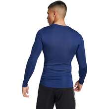 Adidas T-SHIRT LONG SLEEVE - Navy Blue - View 2