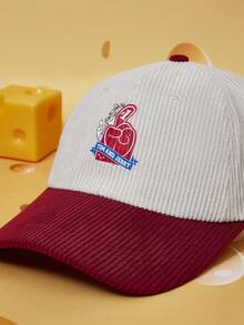TOM & JERRY X SHEIN 女士棒球帽 - 紅白色 - 查看 4