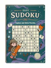Sudoku Puzzle Book - A Fascinating And Challenging Mental Game With Multi-Level Difficulty, Which Helps To Train Concentration And Develop Logical Thinking Ability. It Is Also A Gift. - Sudoku - View 9