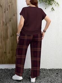 EMERY ROSE Bộ đồ 2 món cỡ lớn, phong cách tối giản, họa tiết da báo, thích hợp cho mùa hè. - Nhiều màu - Xem 2