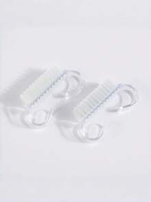 10pcs/50pcs Small Transparent Nail Brush Set Nail Dust Removal Cleaning Brush For Nail Art Manicure Pedicure Multi Purpose Beauty Tools - transparent color - View 6