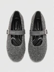 CUCCOO BIZCHIC Women's Flat Shoes Valentine's Day - Dark Grey - View 2