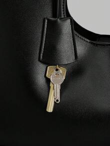Ontre Túi đeo vai cỡ lớn đa năng dành cho nữ, thích hợp cho việc đi làm. - màu đen - Xem 5