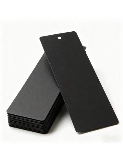 30 PIEZAS Marcapáginas negros de papel grueso de 300 g/m² en blanco para pintura acrílica y acuarela, suministros de arte DIY, diarios, scrapbooking, elaboración de tarjetas y manualidades de técnicas mixtas