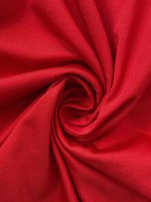 Easowa 红色A字迷你连衣裙，短袖，适合情人节、春节、朋友早午餐、时尚通勤、春夏穿着。 - 紅色 - 查看 6