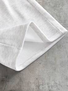 AXEPEAK 男士字母印花抽绳腰带口袋休闲日常运动裤 - 淺灰色 - 查看 6