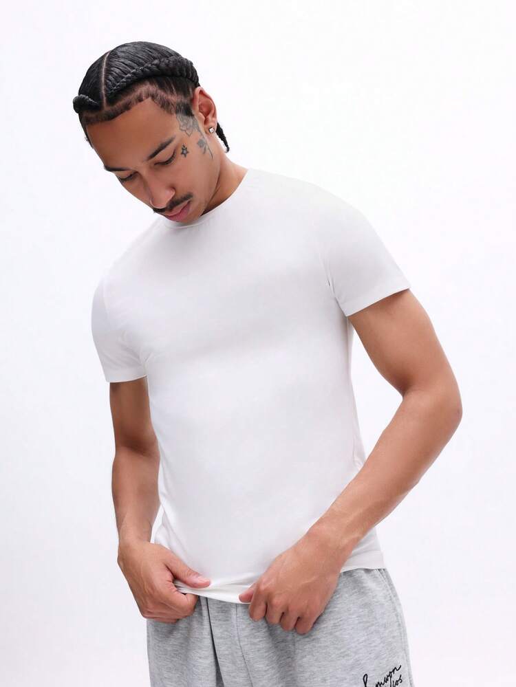 クルーネック スクリプト ロゴ Tシャツ