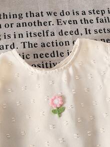 Emery Rose Kids Emery Rose Kids 两件套女童无袖纯色圆领休闲上衣和长裤套装 - 粉色 - 查看 9