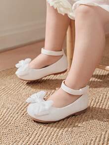 Cozy Pixies 1 Đôi giày bệt công chúa ren nơ dễ thương thời trang đa năng, phù hợp với mọi mùa - trắng - Xem 2