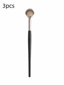 1/2/3/4支装高光化妆刷，扁平柔软毛，无需粉末，可用于提亮肤色和打造古铜红妆容，无需粉末，可用作粉底刷、遮瑕刷、腮红刷、修容刷、古铜粉刷、散粉刷等。 - 彩色 - 查看 8