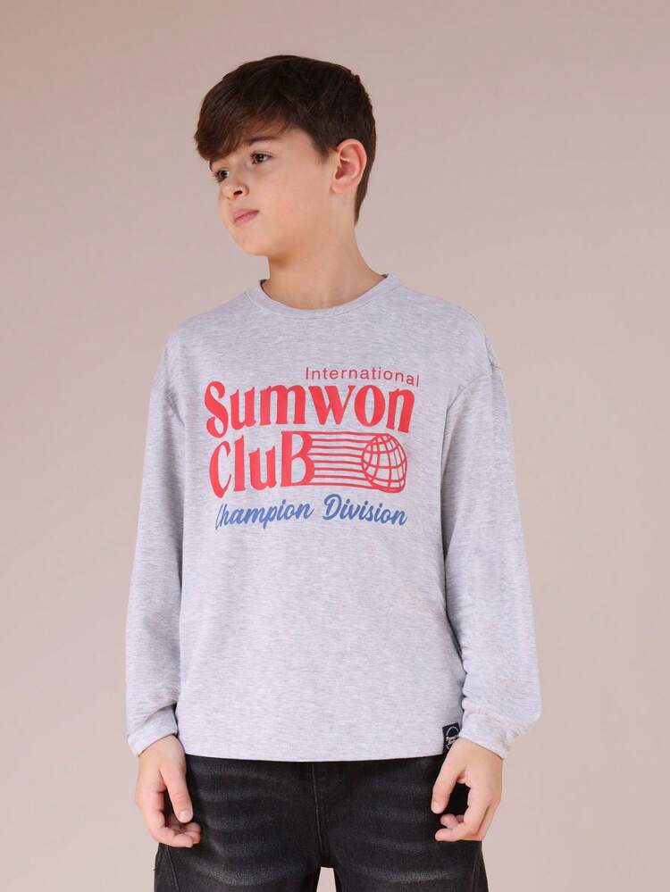 Long Sleeve Graphic Crew Neck T-Shirt