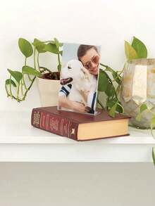 6个亚克力标牌架相框展示架透明纸张架桌面菜单架，适用于婚礼、办公室、餐厅；倾斜亚克力广告架，L型架，透明，情人节、婚礼、生日、装饰。 - 無色 - 查看 3