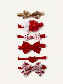 Cozy Pixies 5PCS Valentine's Day Baby Headband